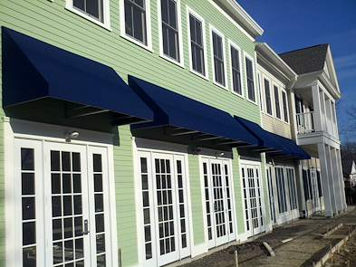 Continuous shade across the facade